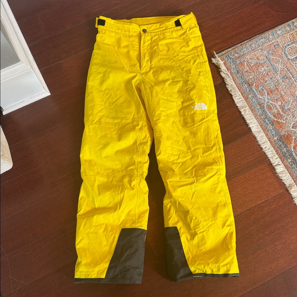 North Face Yellow Ski Pants